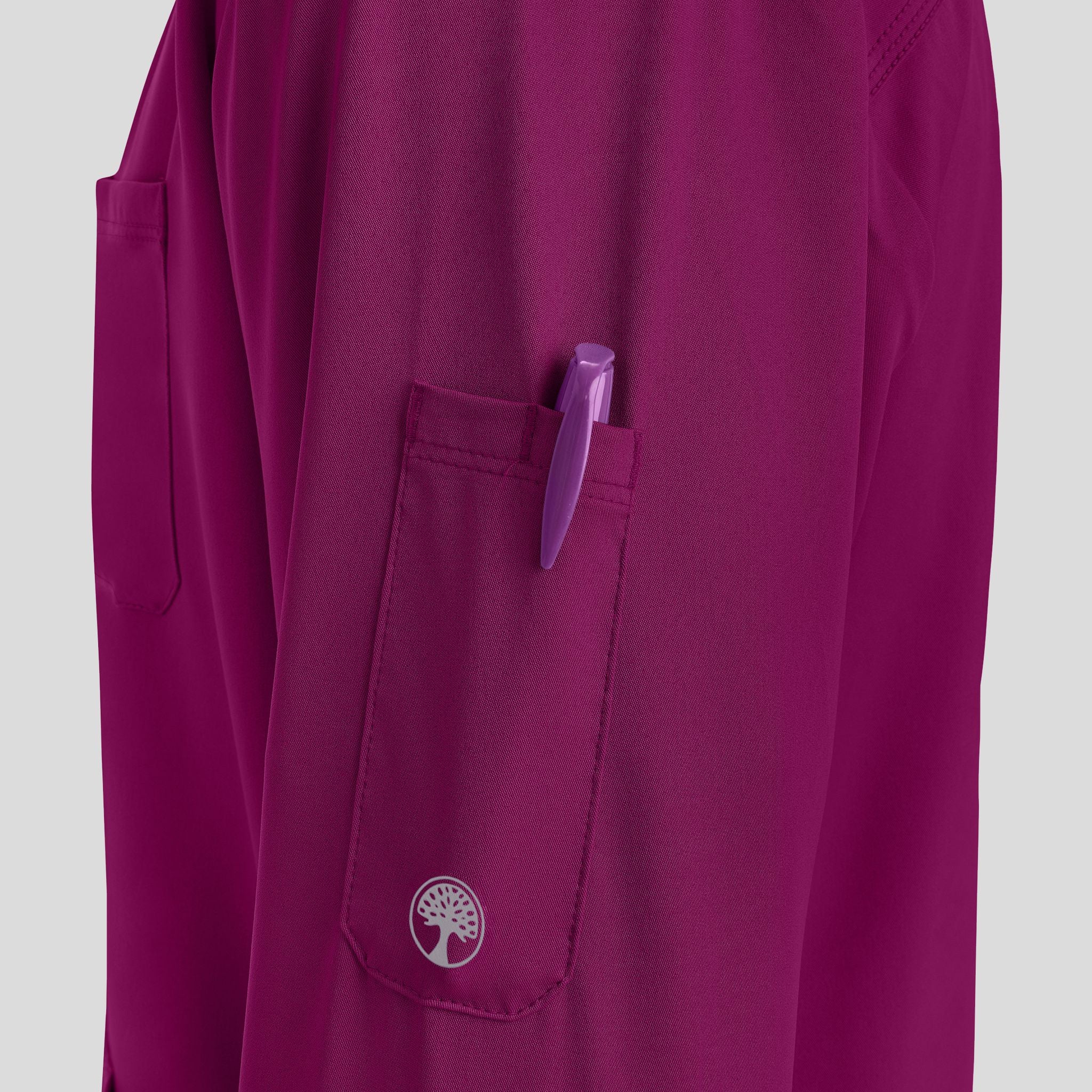 Men's Michael Zip Front Solid Scrub Jacket