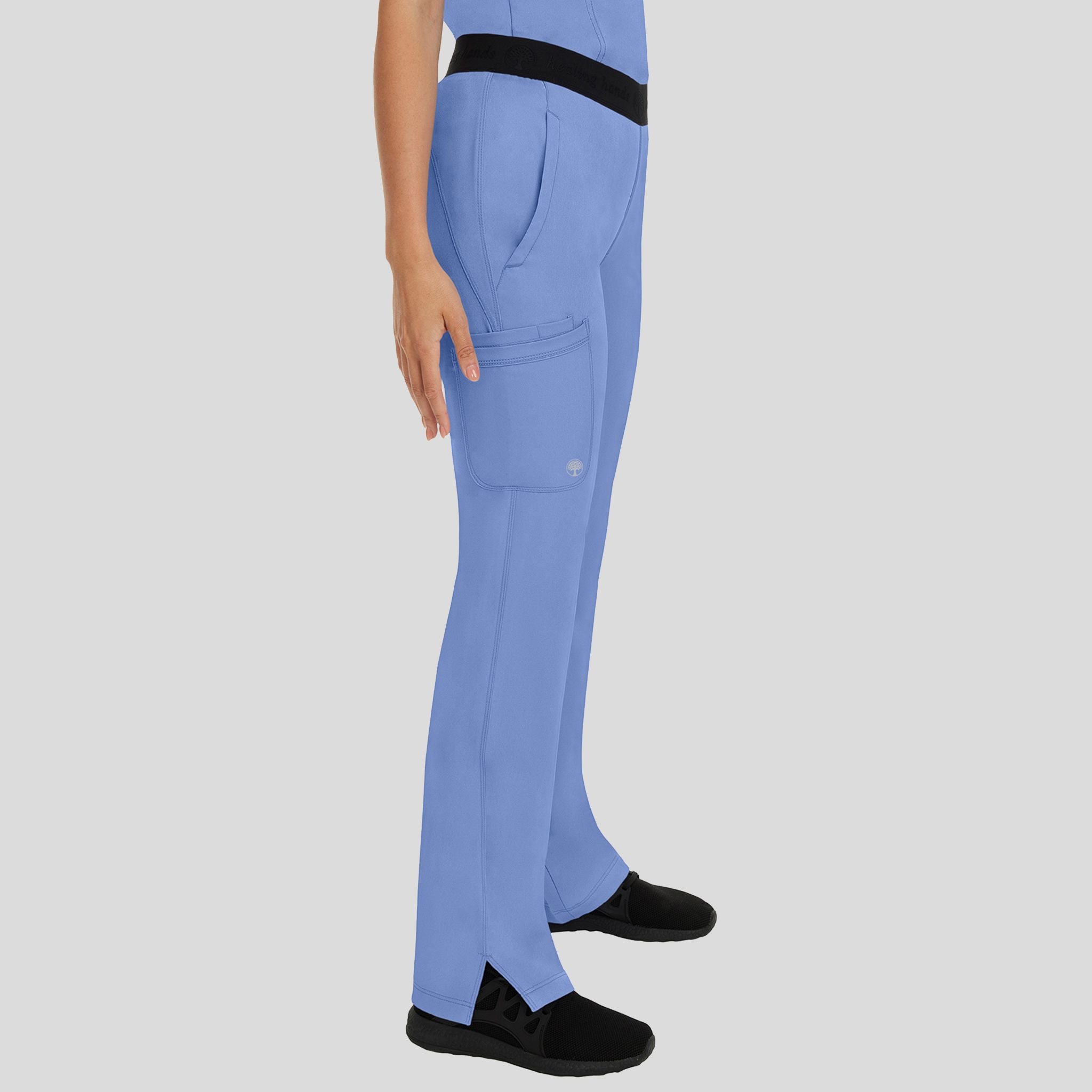 Women's Rachel Elastic Waistband Cargo Scrub Pant