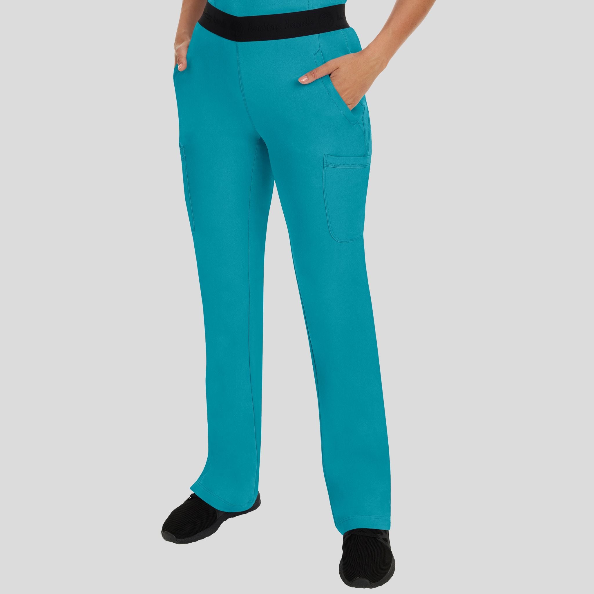 Women's Rachel Elastic Waistband Cargo Scrub Pant