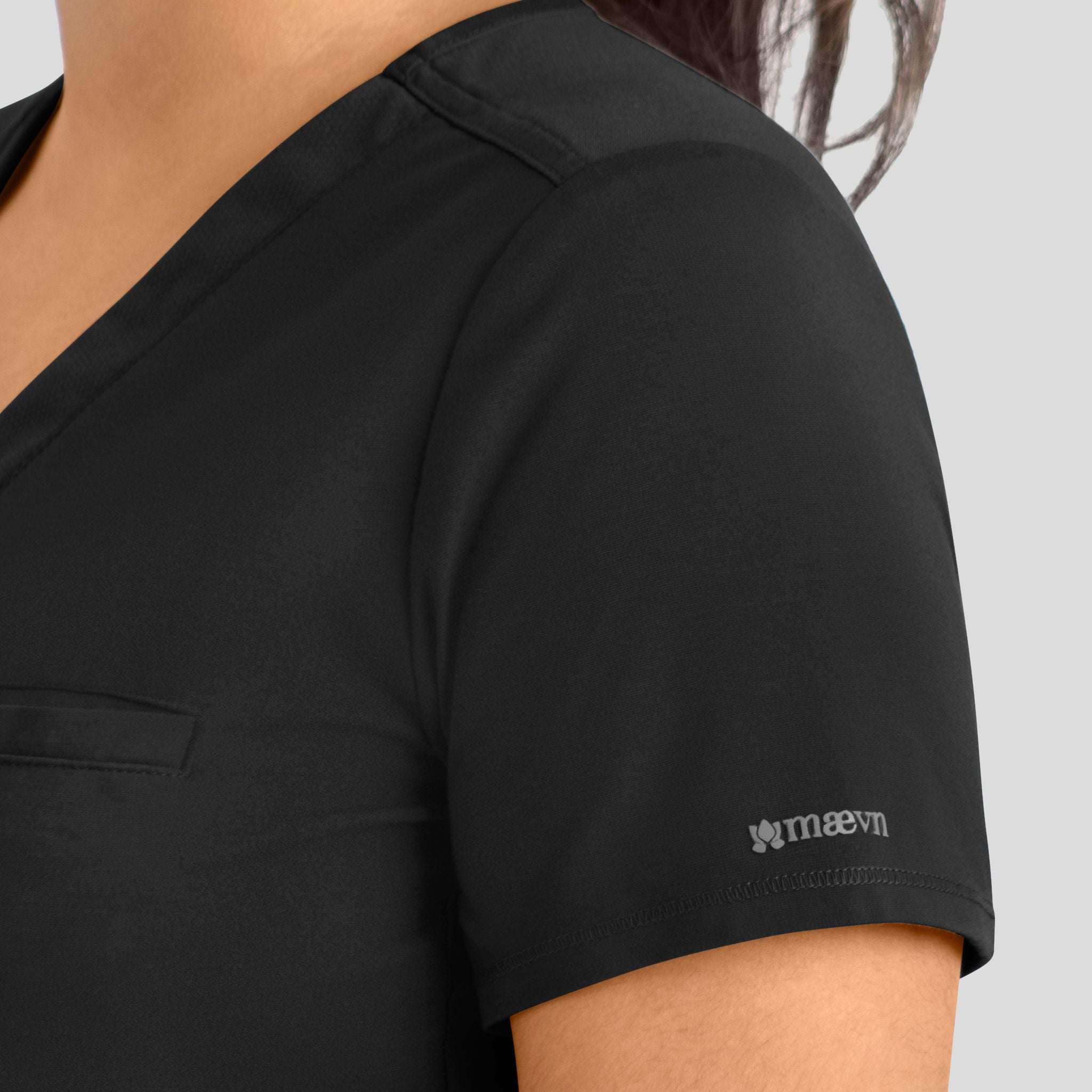 Women's Banded V-Neck Top