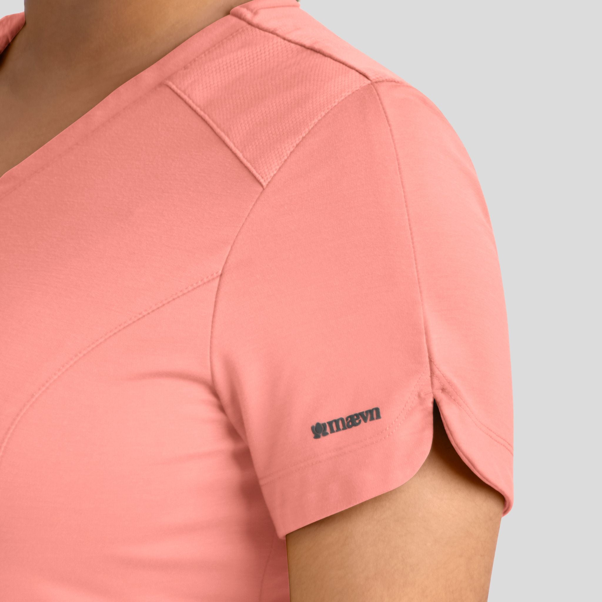 Women's Curved V-Neck Top