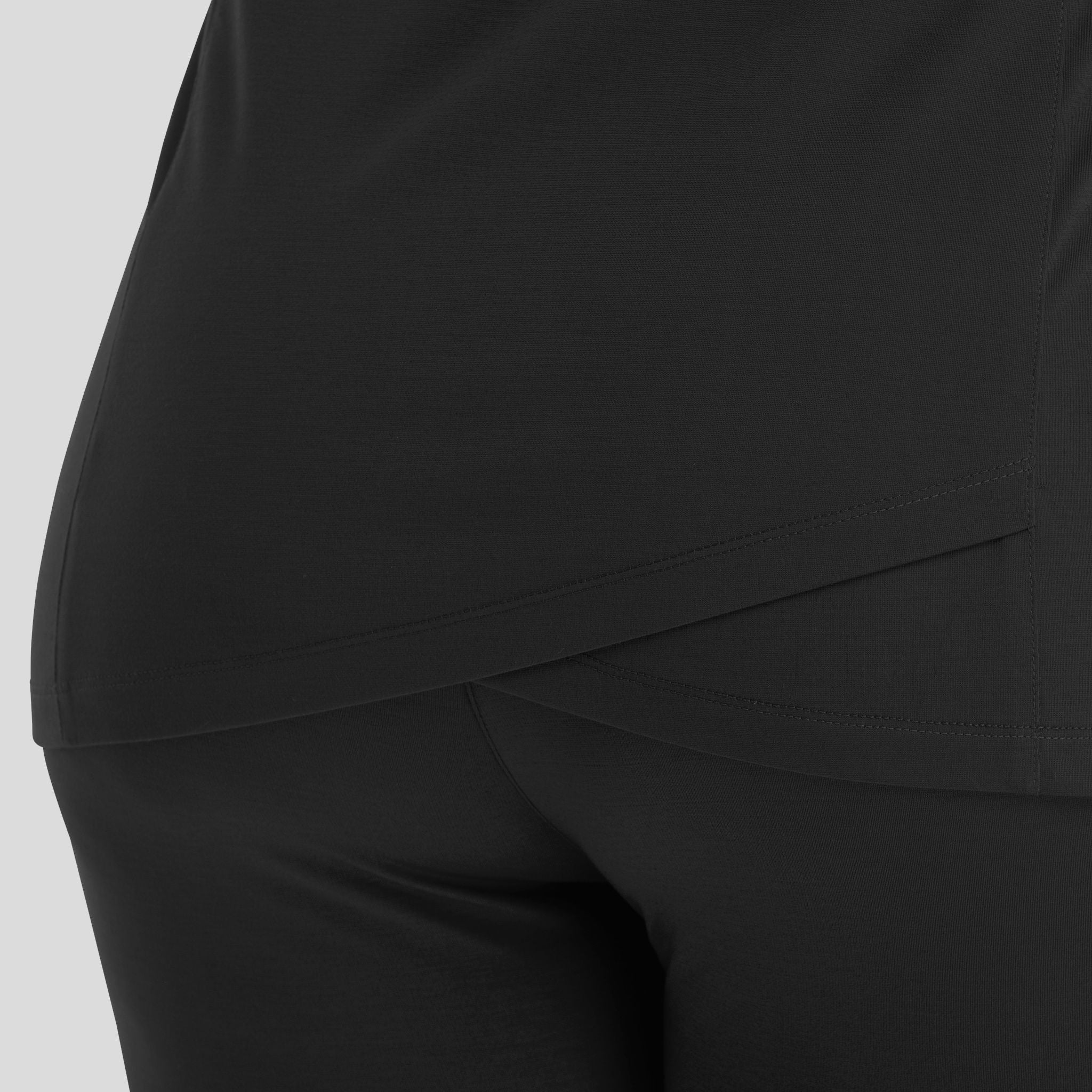 Women's Curved V-Neck Top