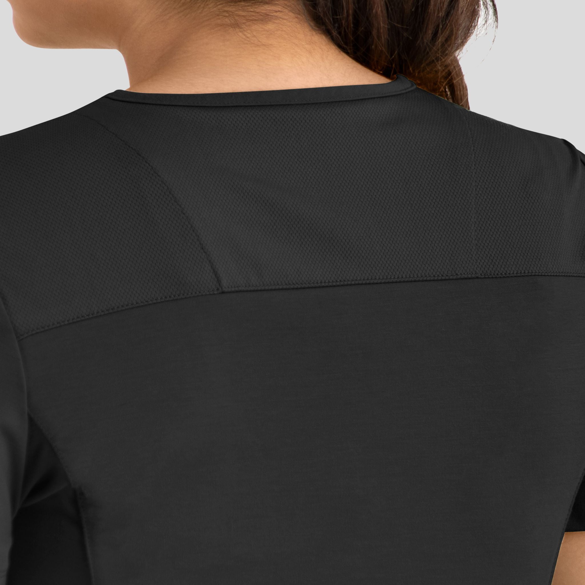 Women's Curved V-Neck Top