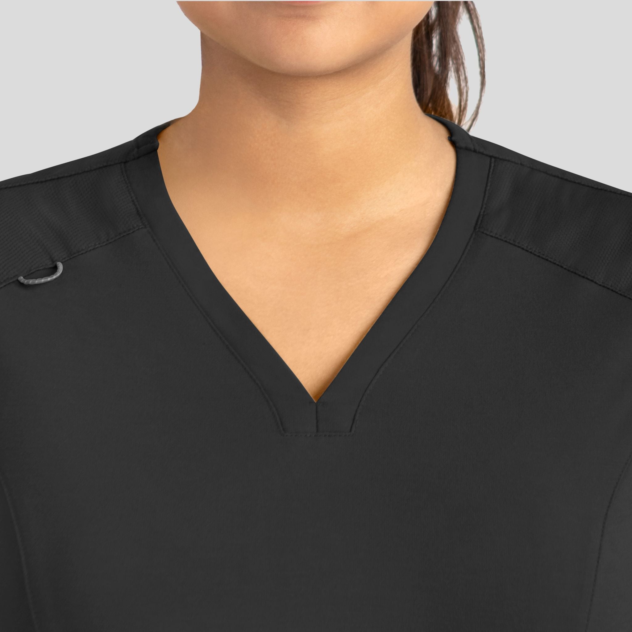 Women's Curved V-Neck Top