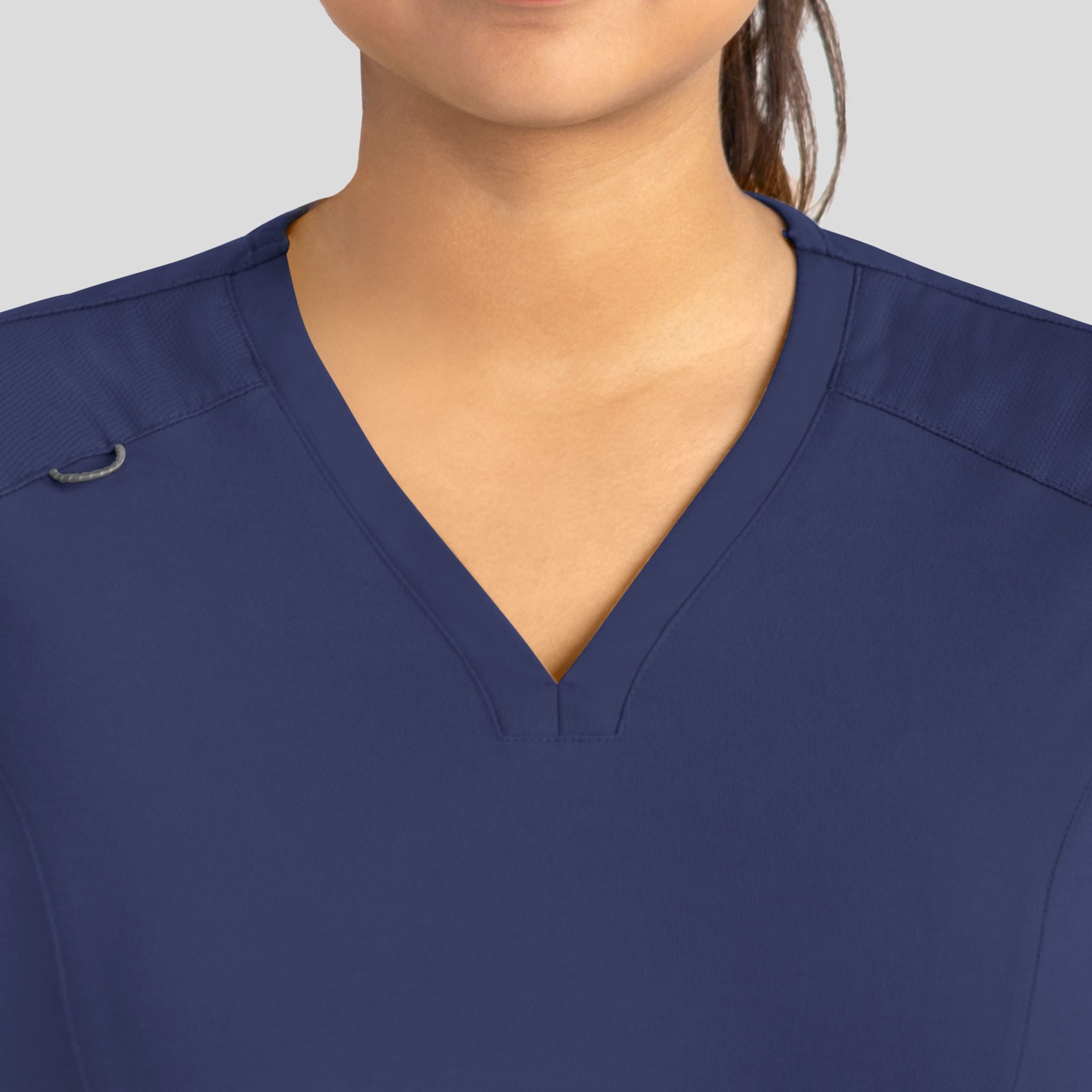 Women's Curved V-Neck Top