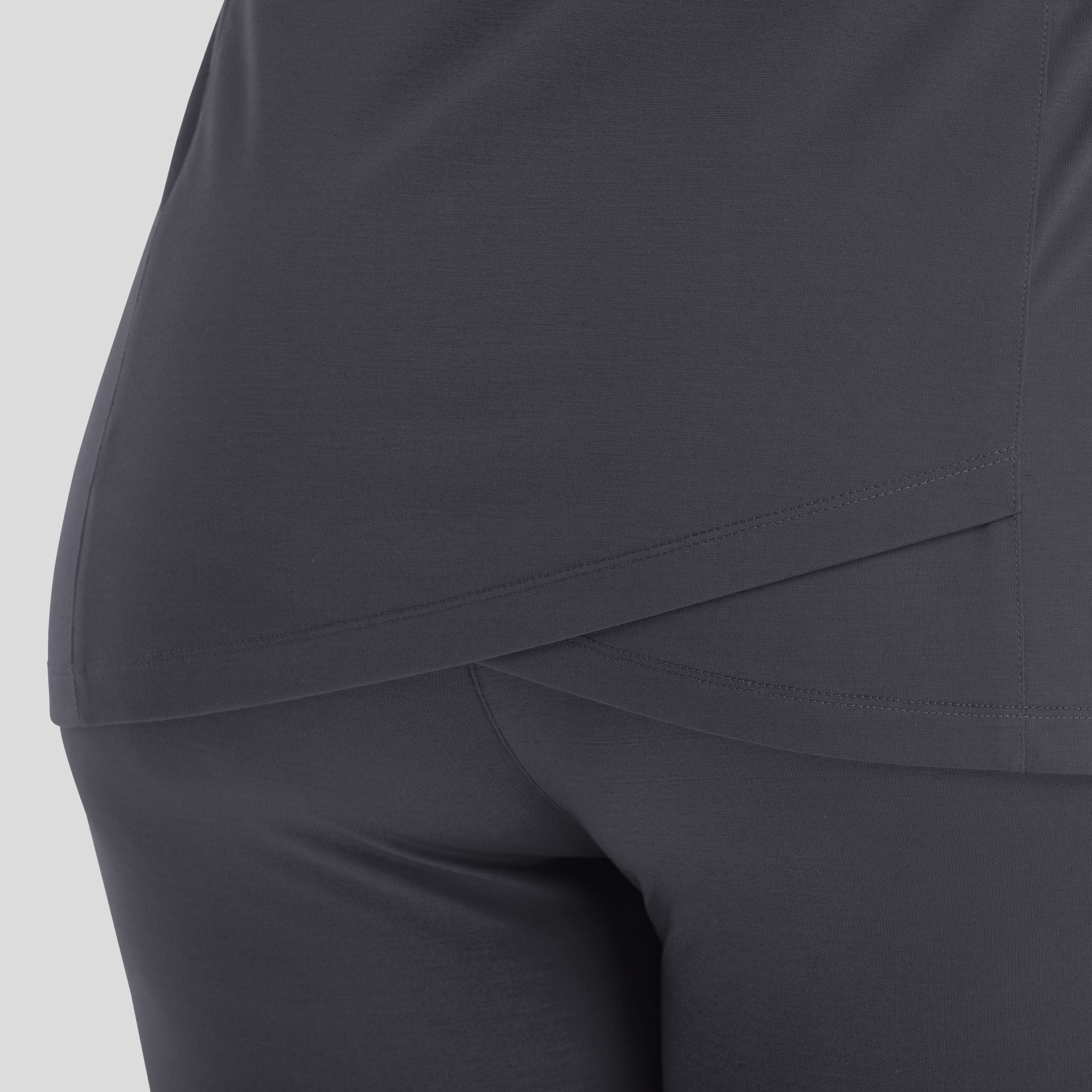 Women's Curved V-Neck Top