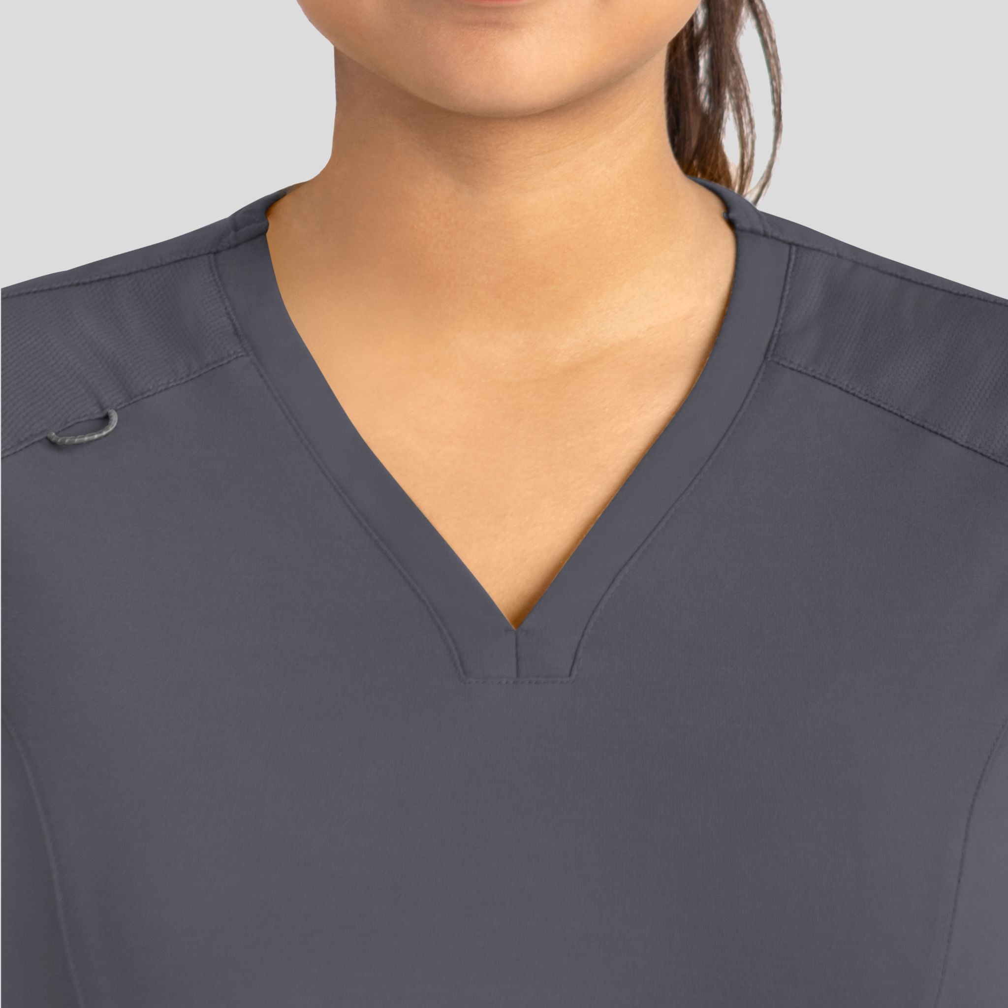 Women's Curved V-Neck Top