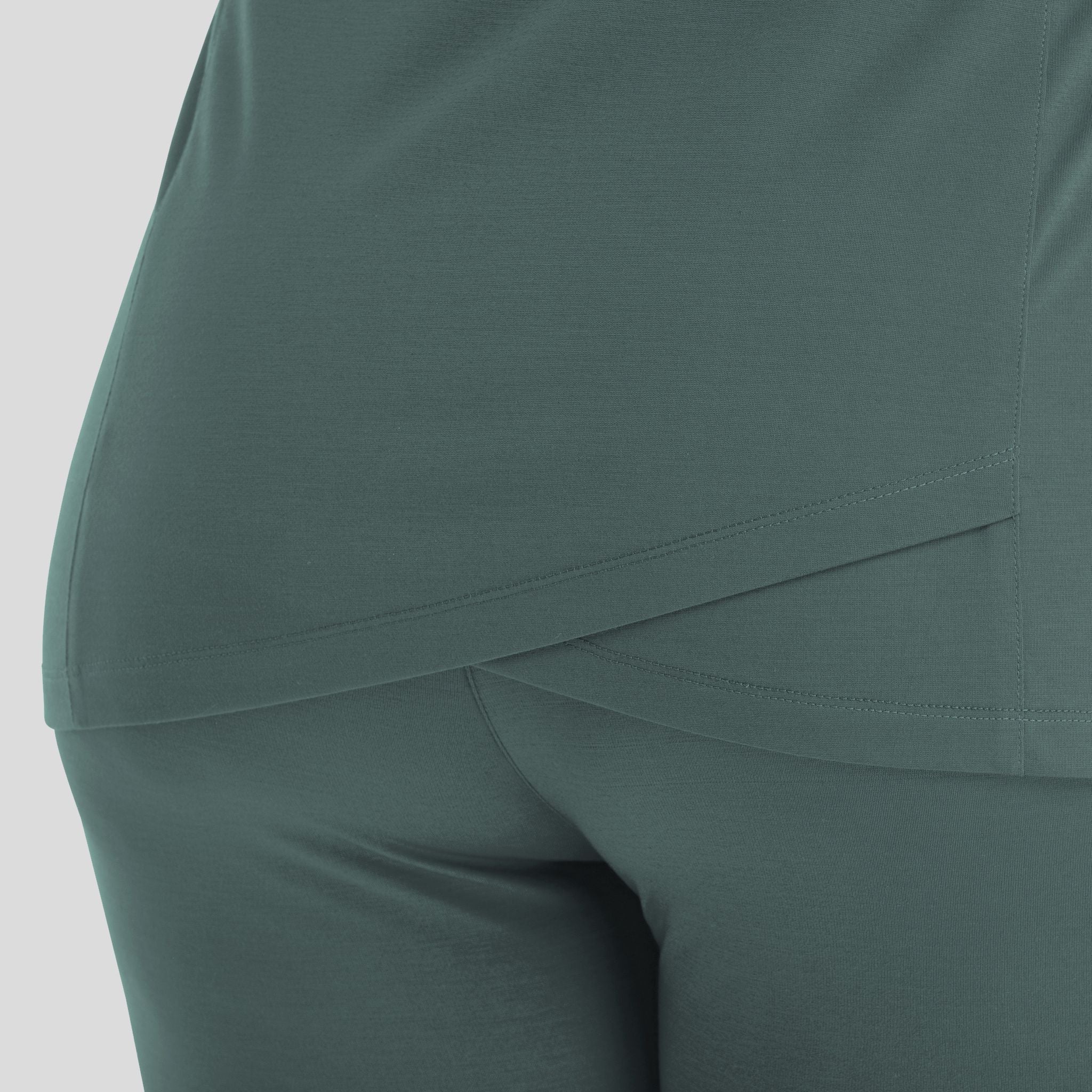 Women's Curved V-Neck Top