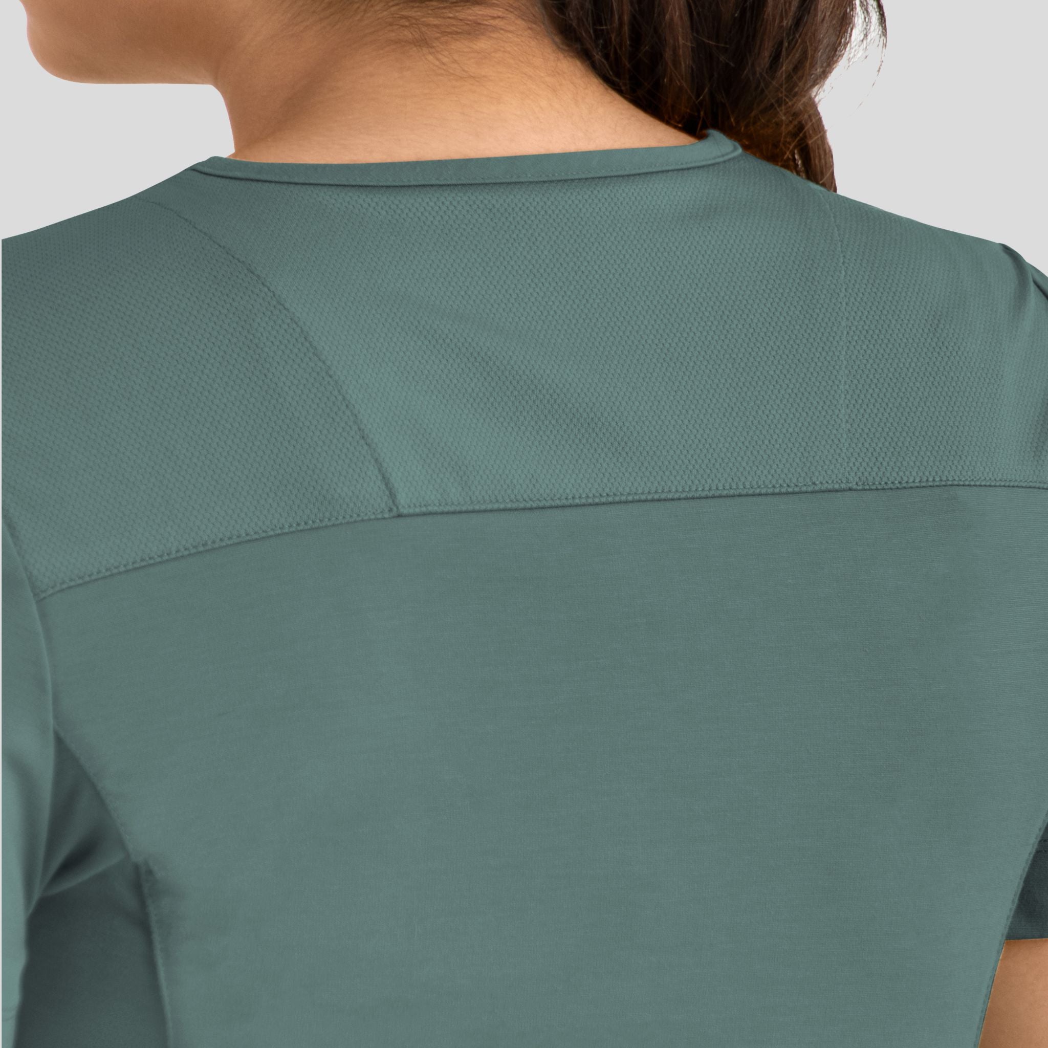 Women's Curved V-Neck Top