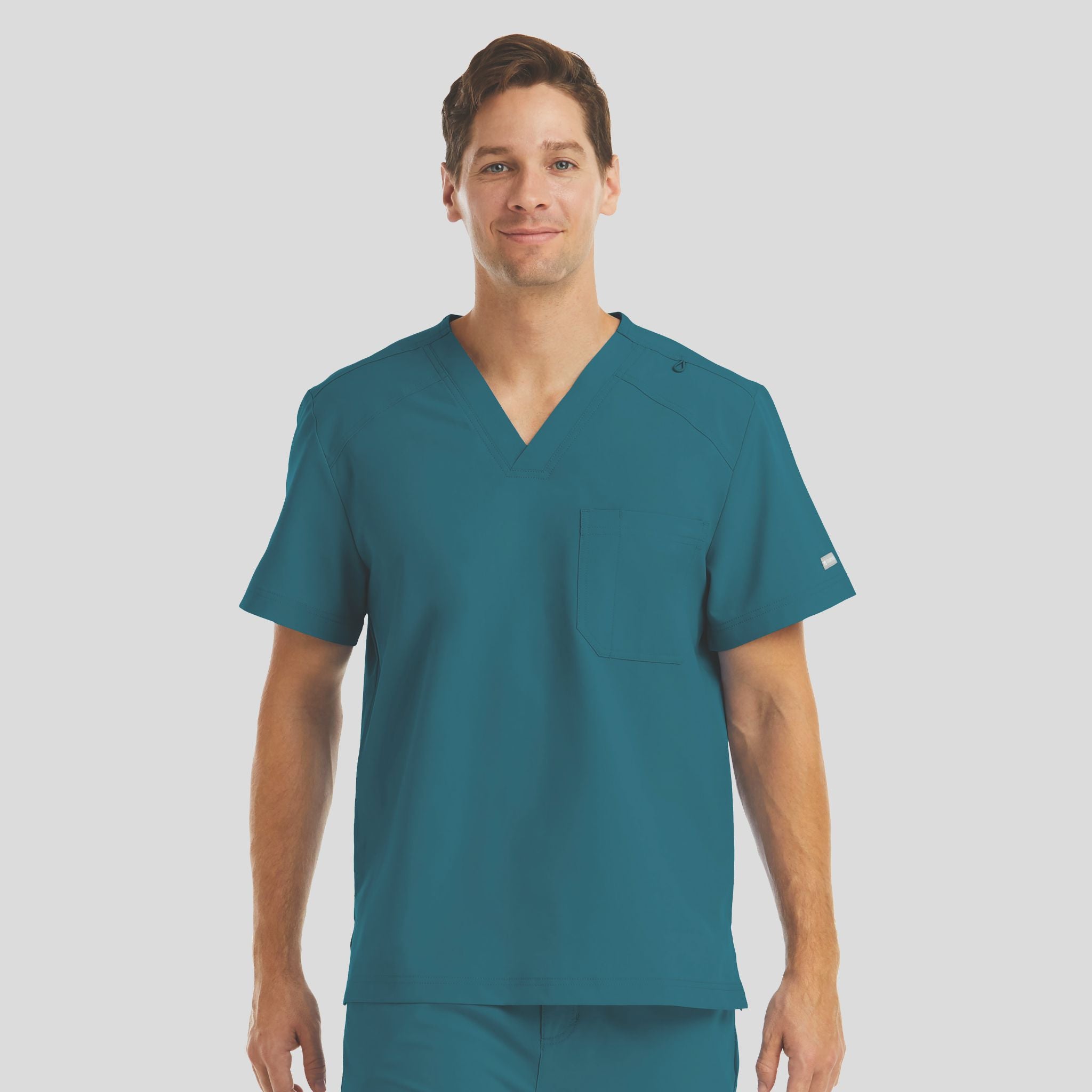 Chest Pocket V-neck Top