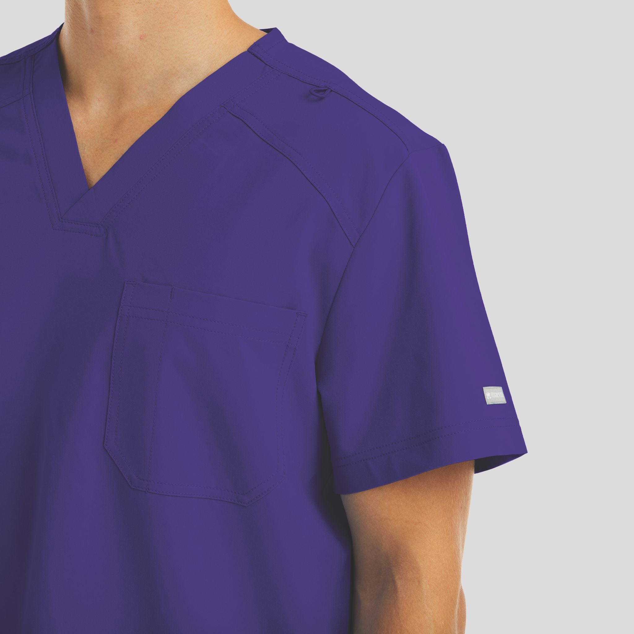 Chest Pocket V-neck Top