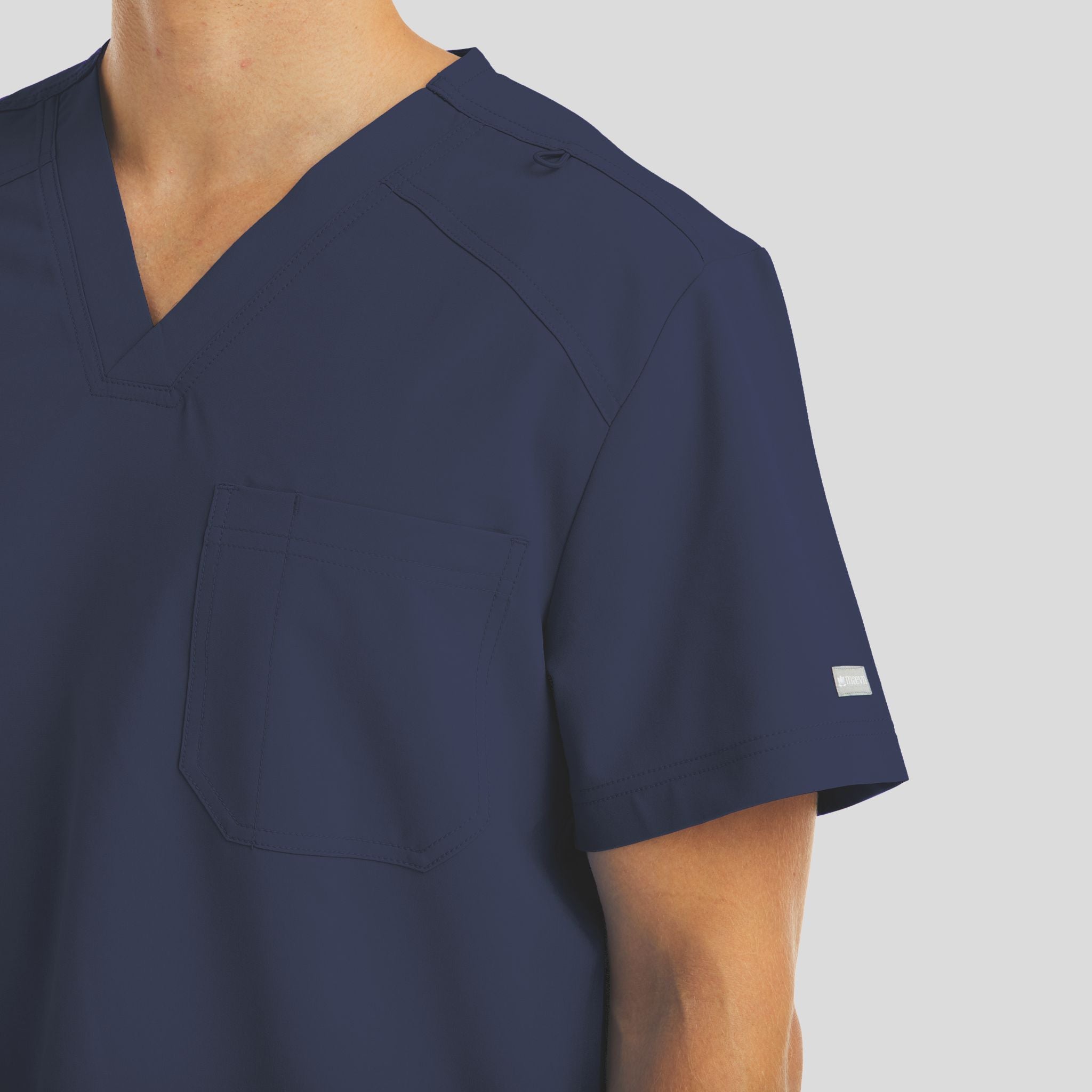 Chest Pocket V-neck Top