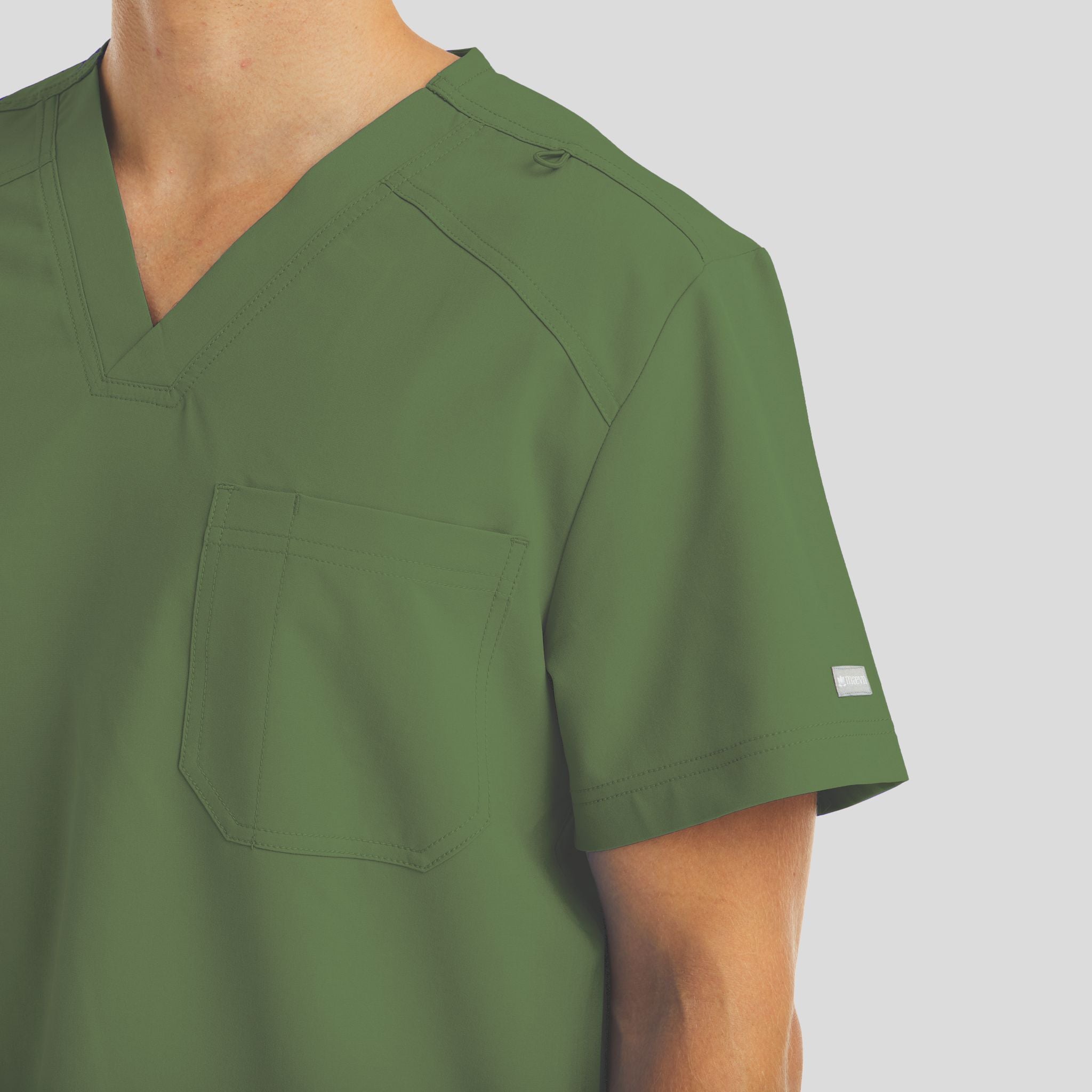 Chest Pocket V-neck Top