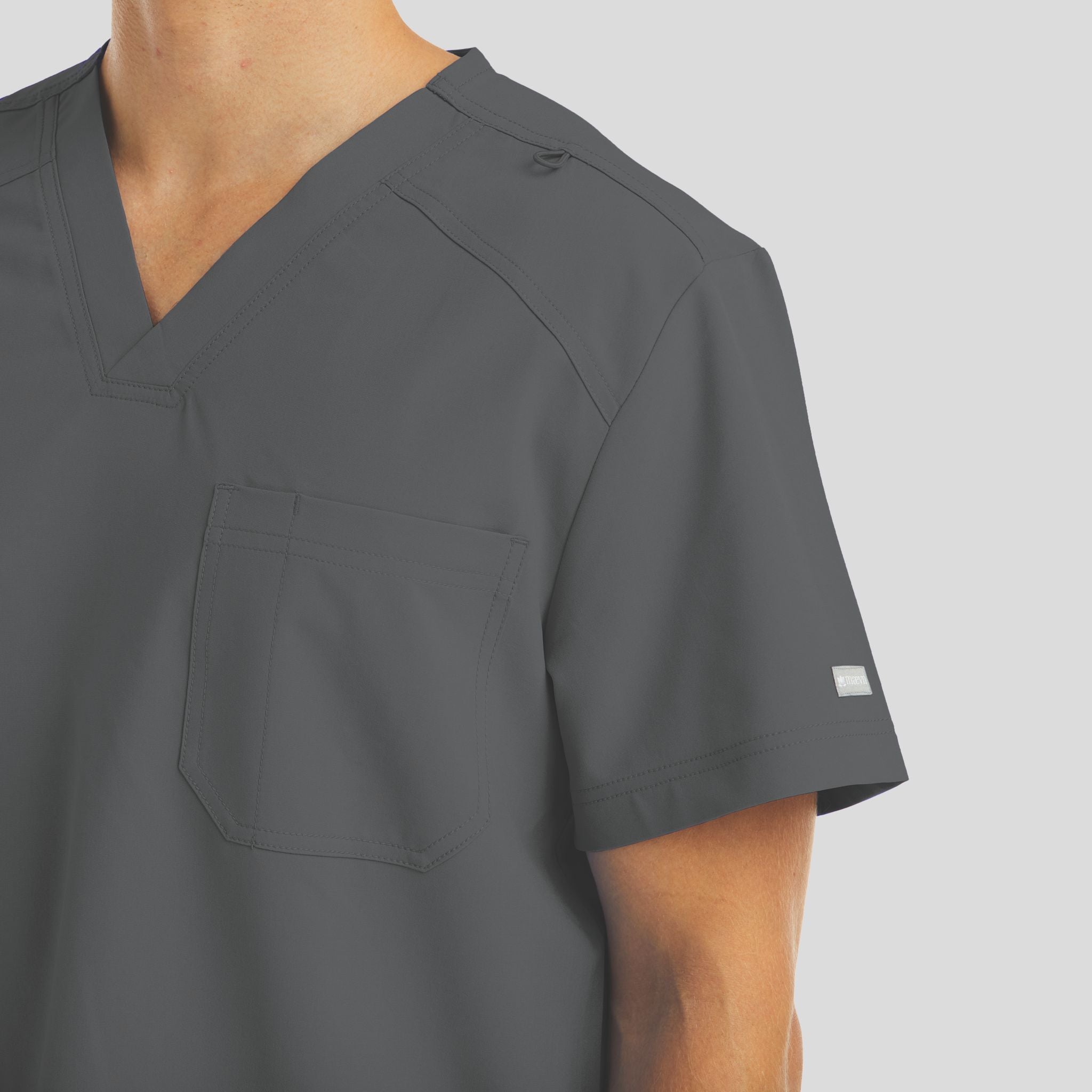 Chest Pocket V-neck Top