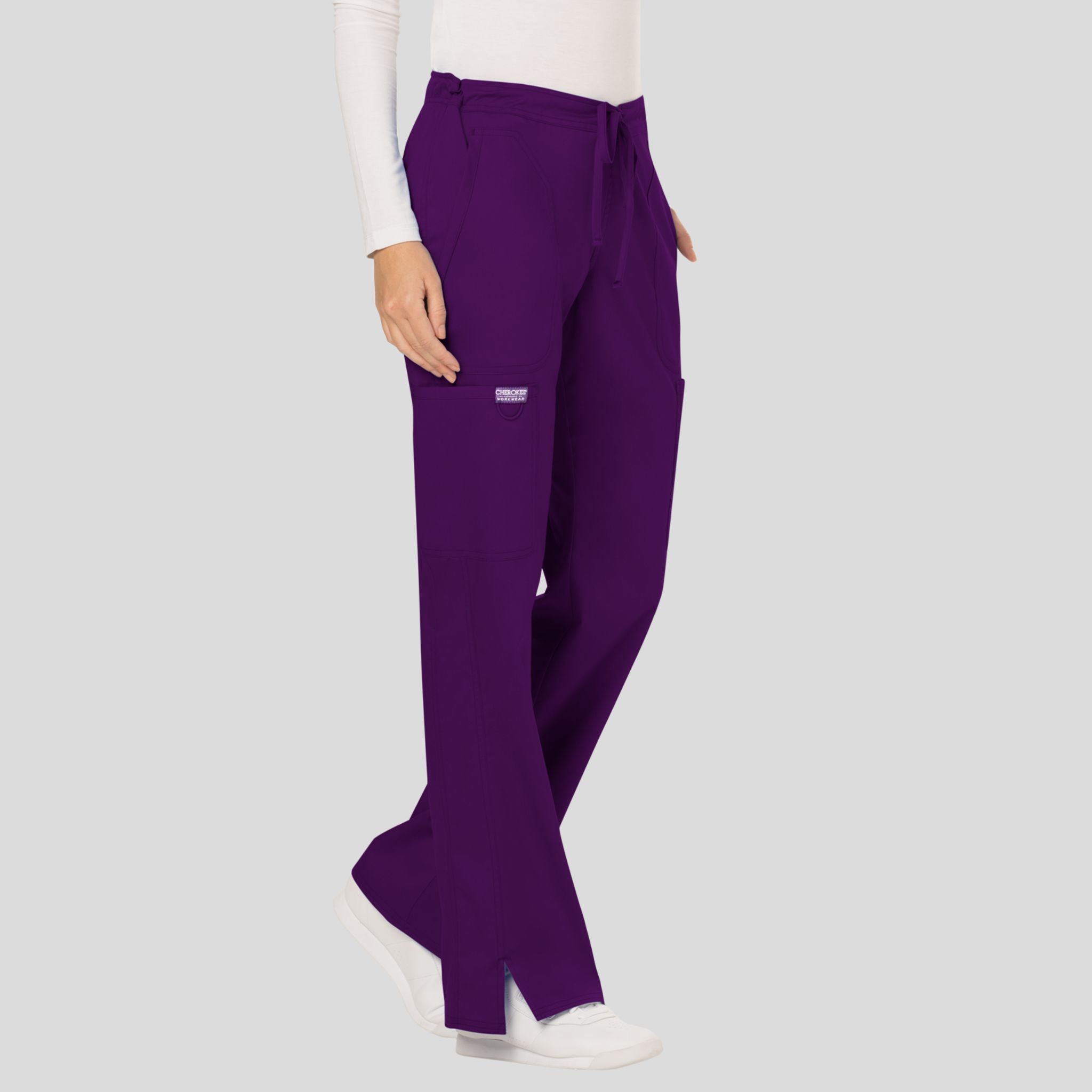 Women's Drawstring Flare Scrub Pant