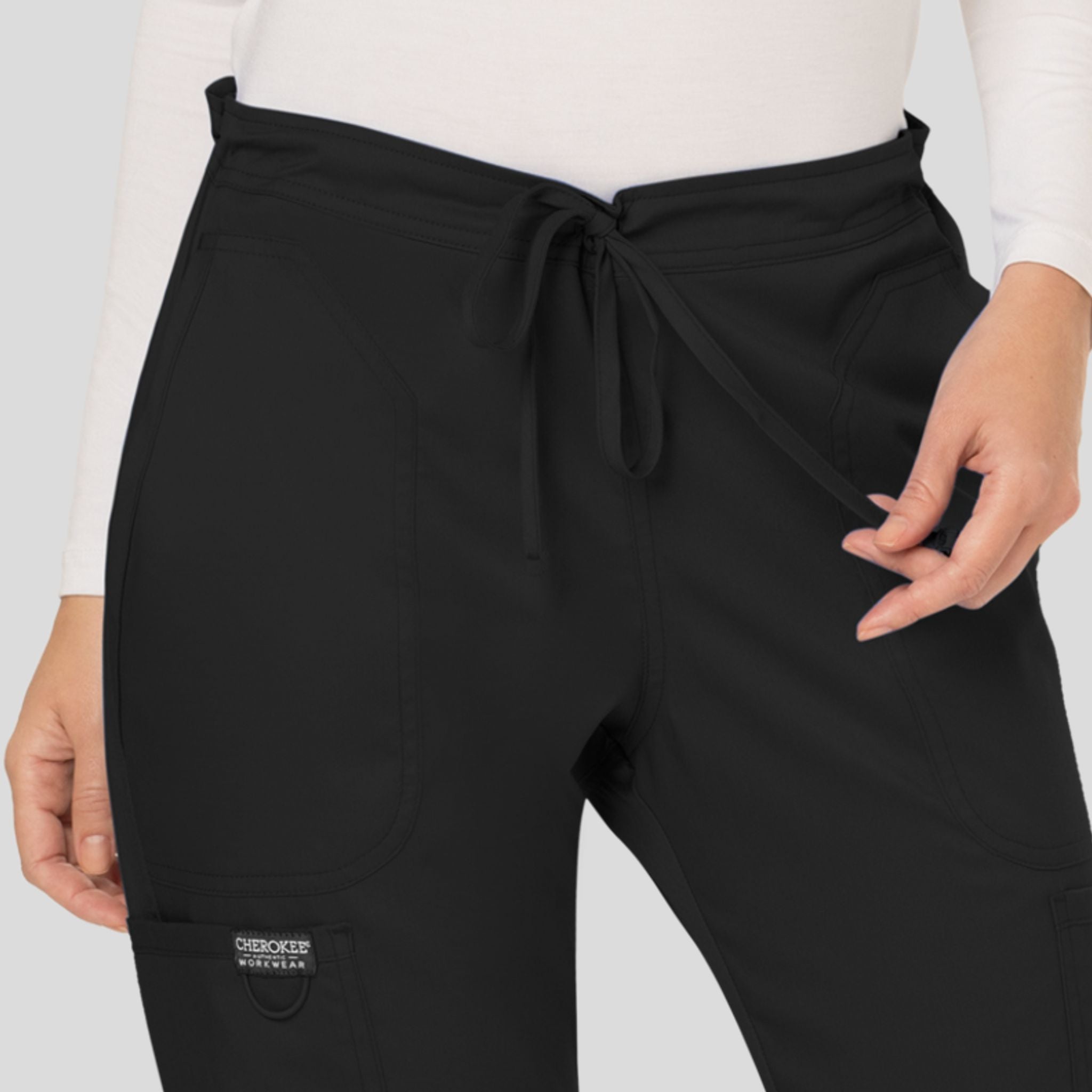 Women's Drawstring Flare Scrub Pant