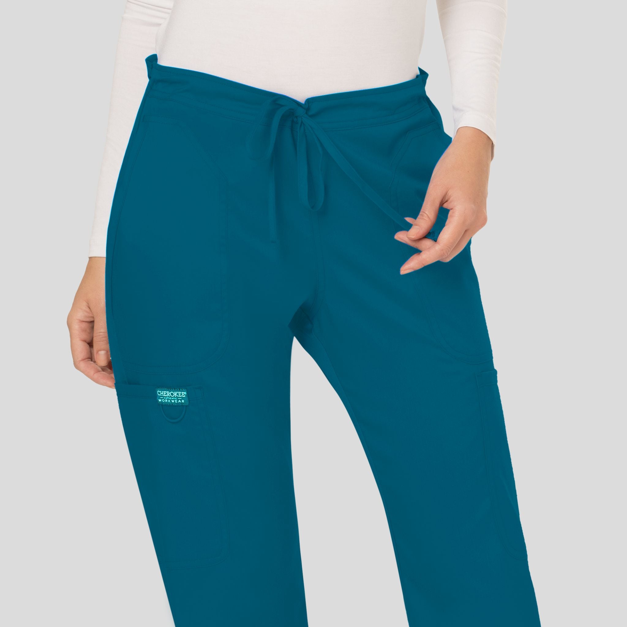 Women's Drawstring Flare Scrub Pant