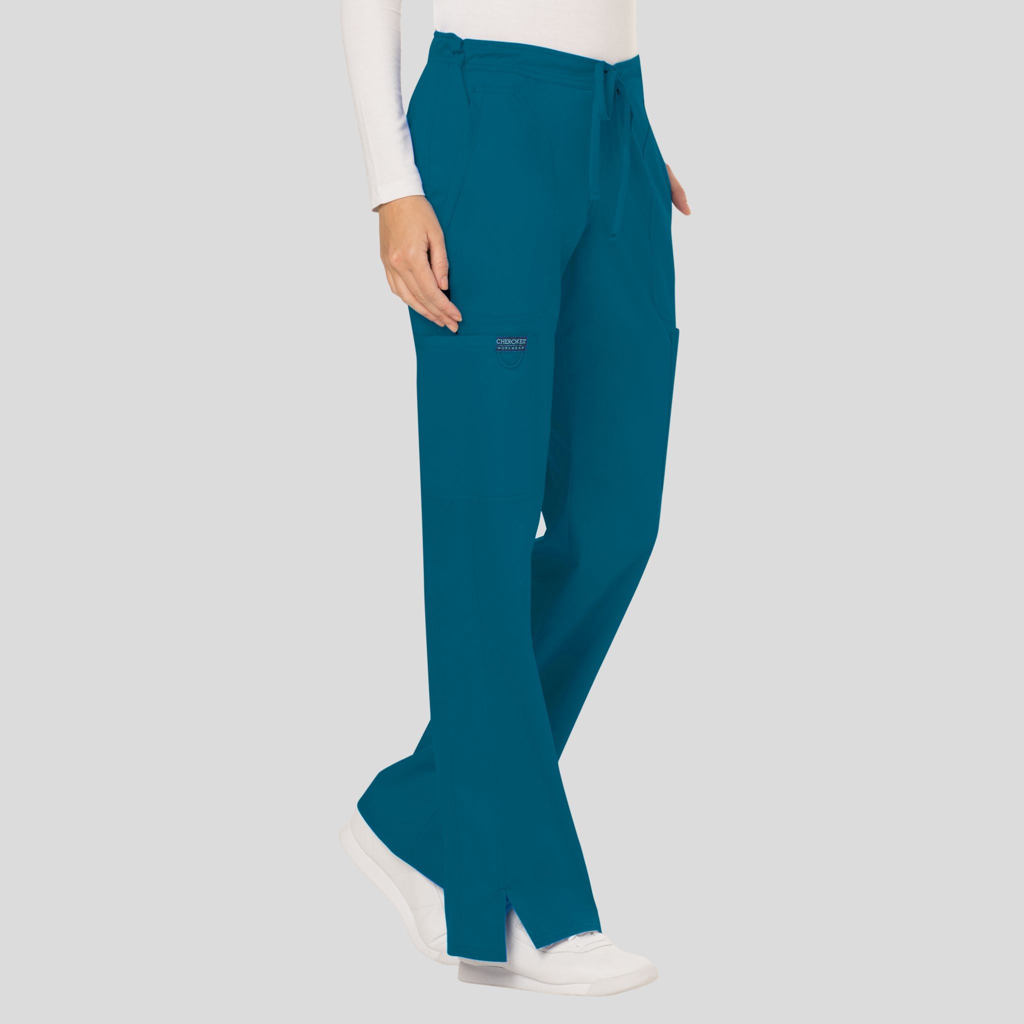 Women's Drawstring Flare Scrub Pant