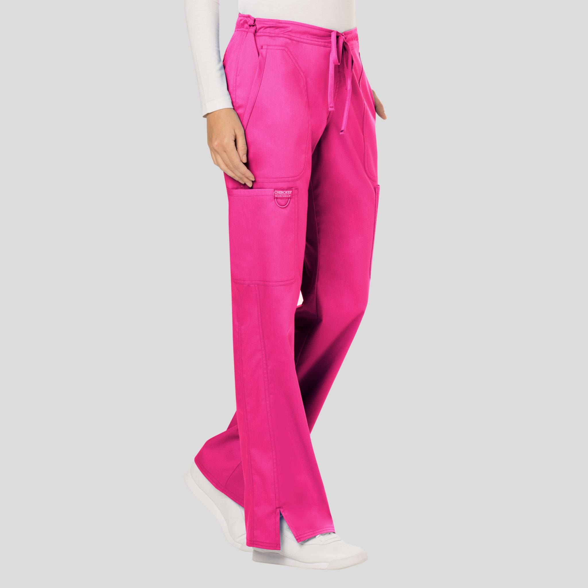 Women's Drawstring Flare Scrub Pant