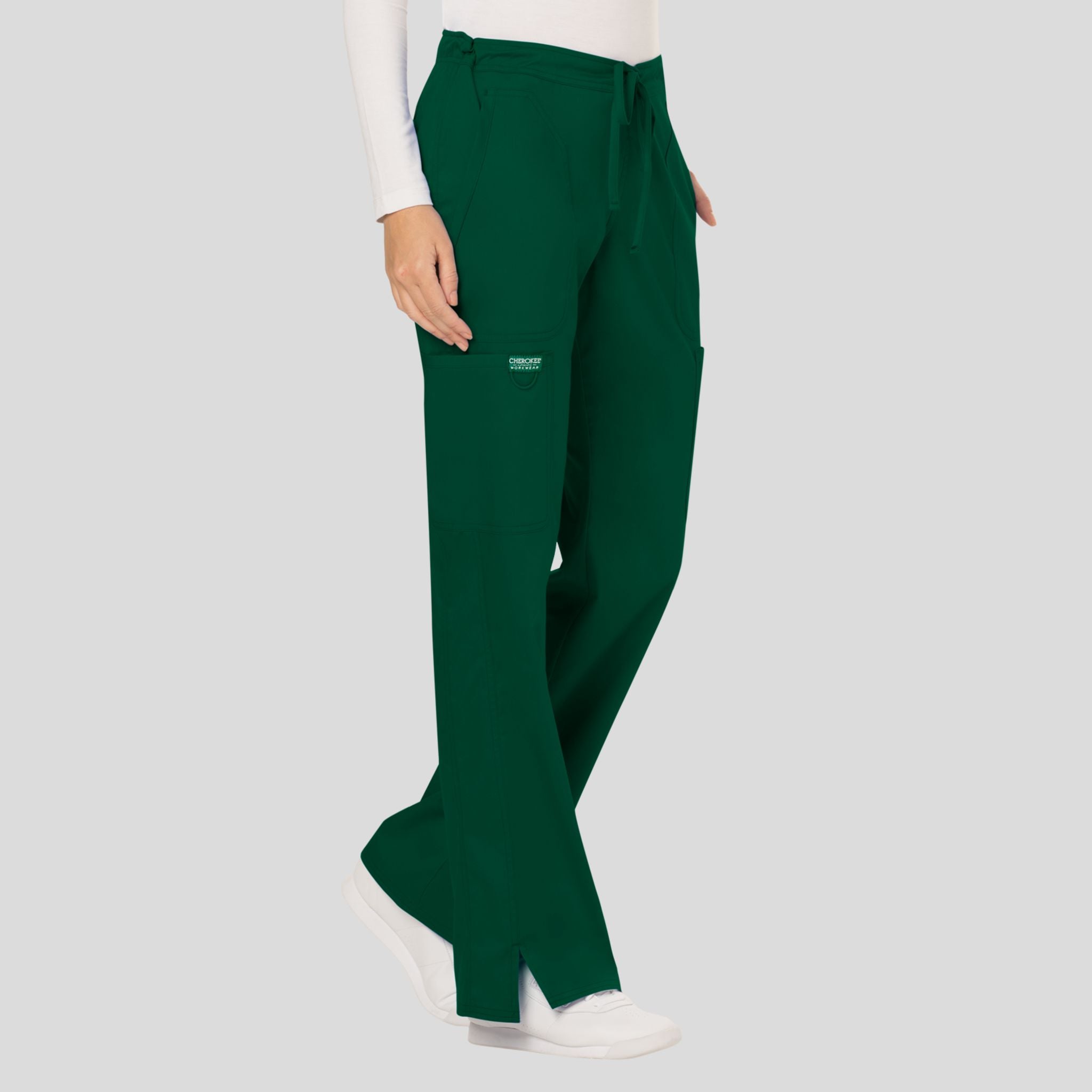 Women's Drawstring Flare Scrub Pant