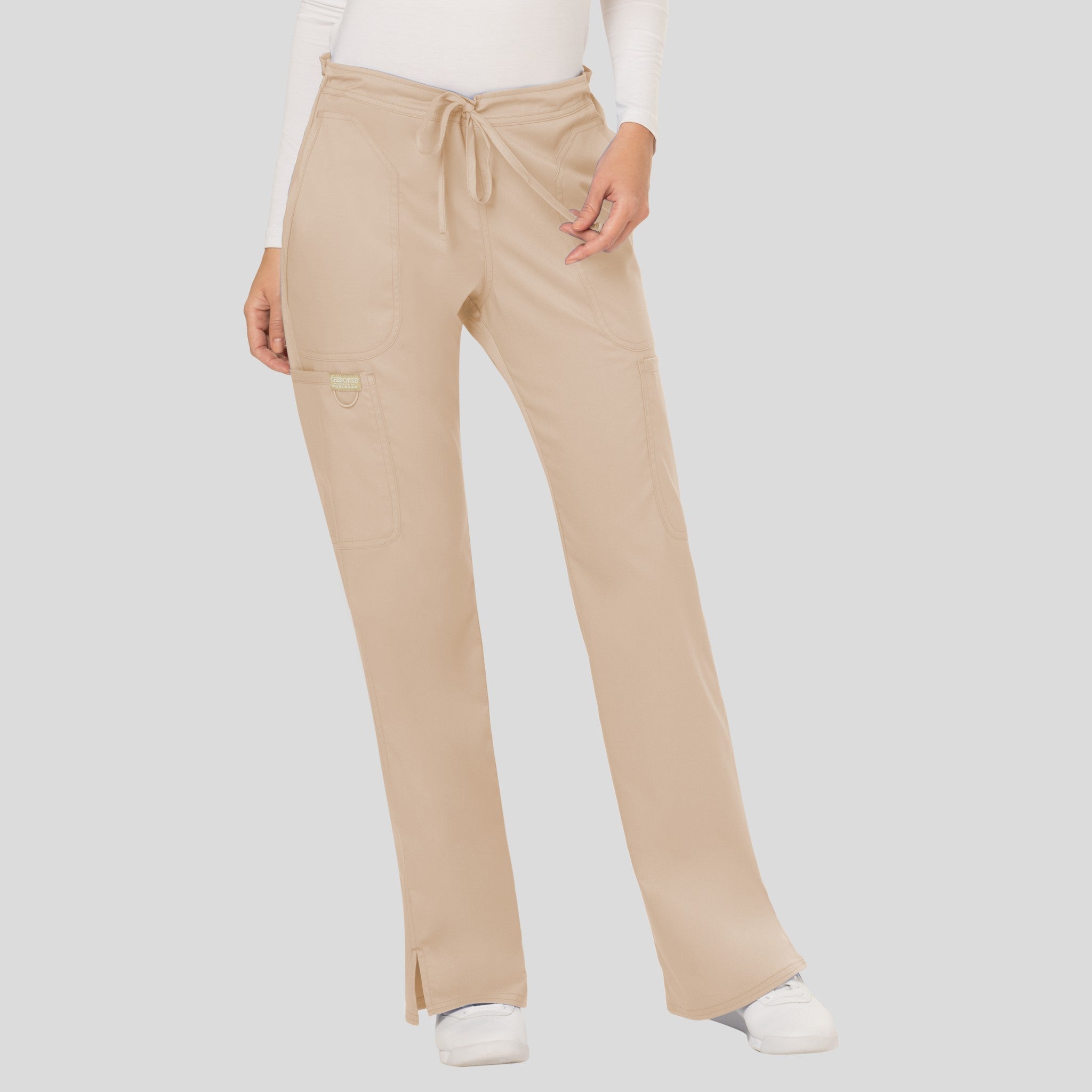 Women's Drawstring Flare Scrub Pant