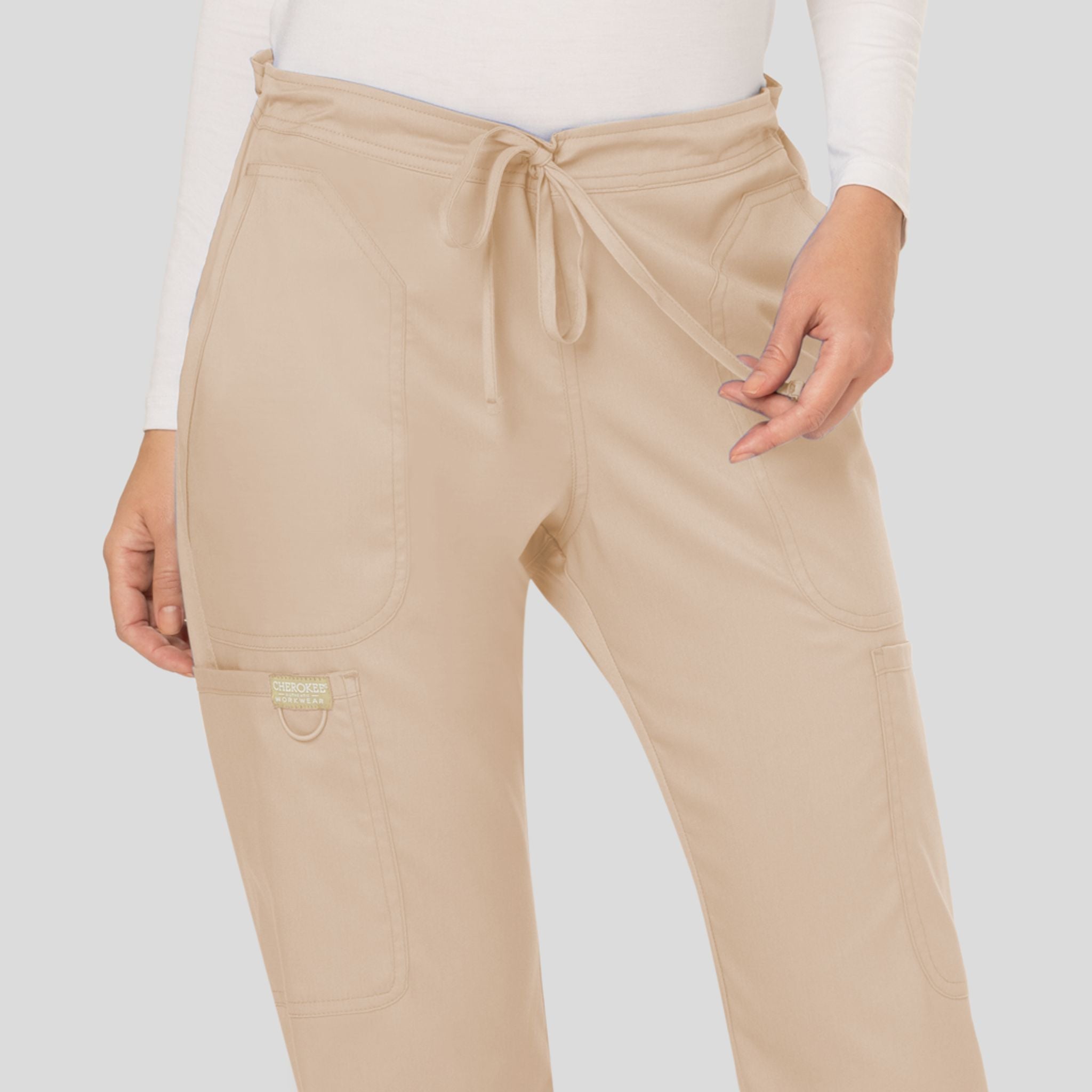 Women's Drawstring Flare Scrub Pant