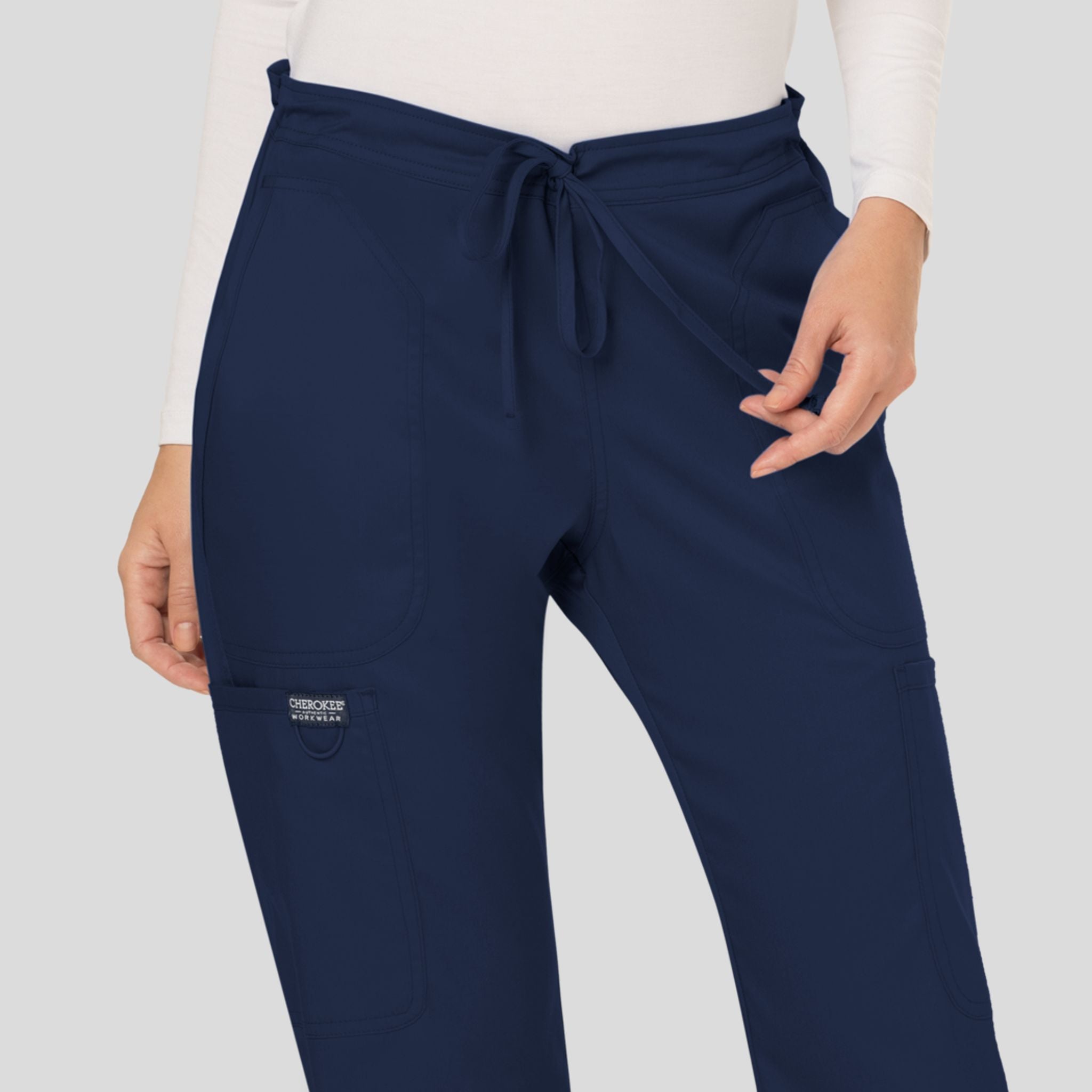 Women's Drawstring Flare Scrub Pant