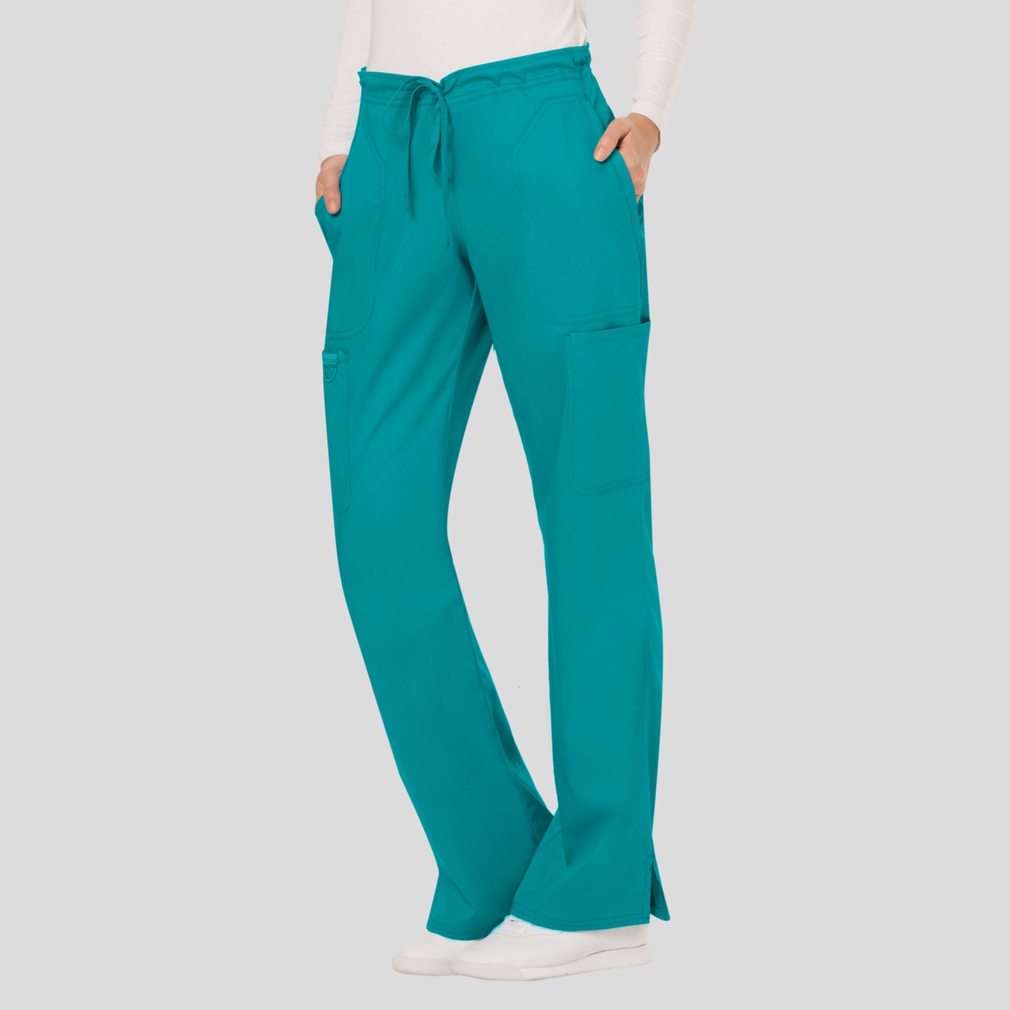 Women's Drawstring Flare Scrub Pant