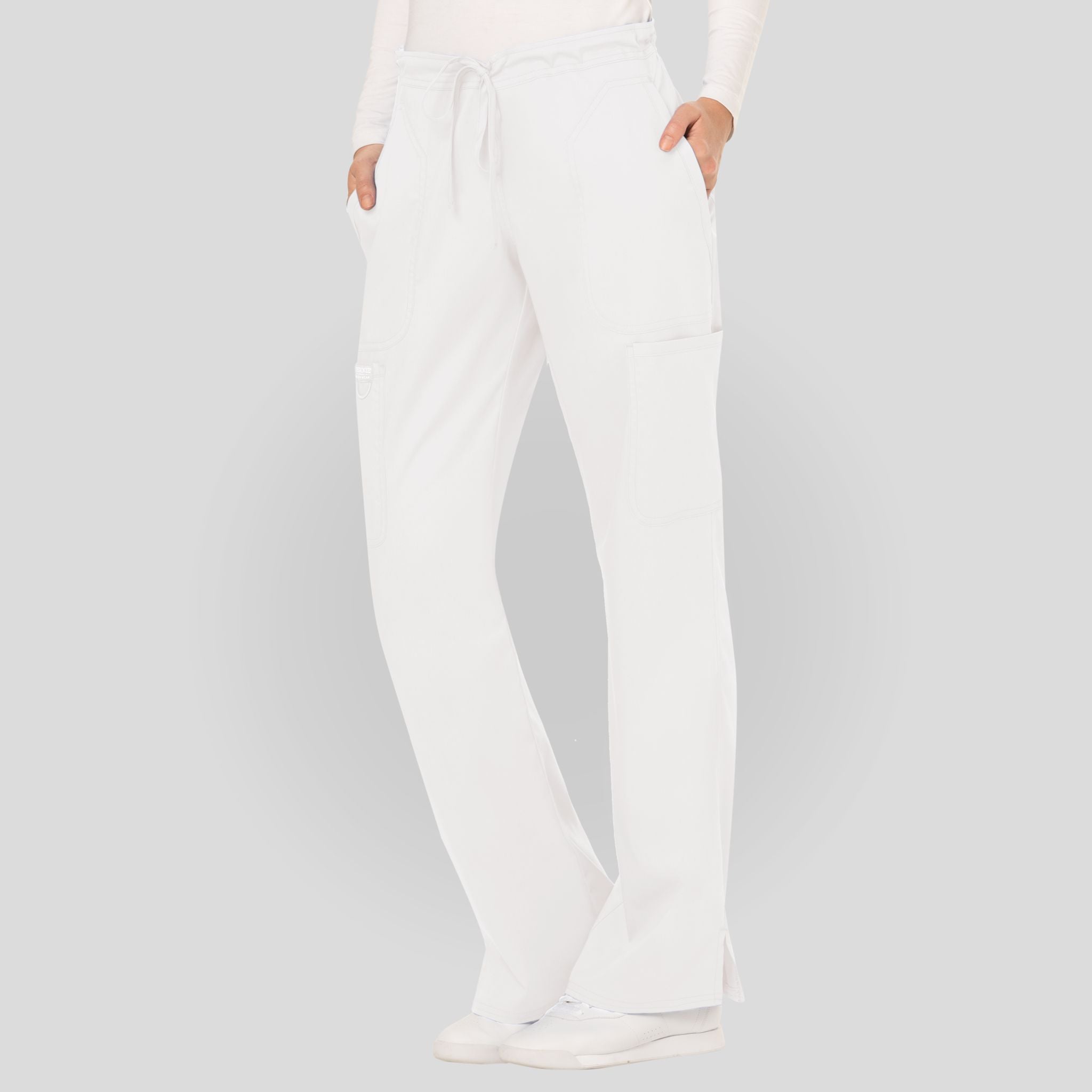 Women's Drawstring Flare Scrub Pant