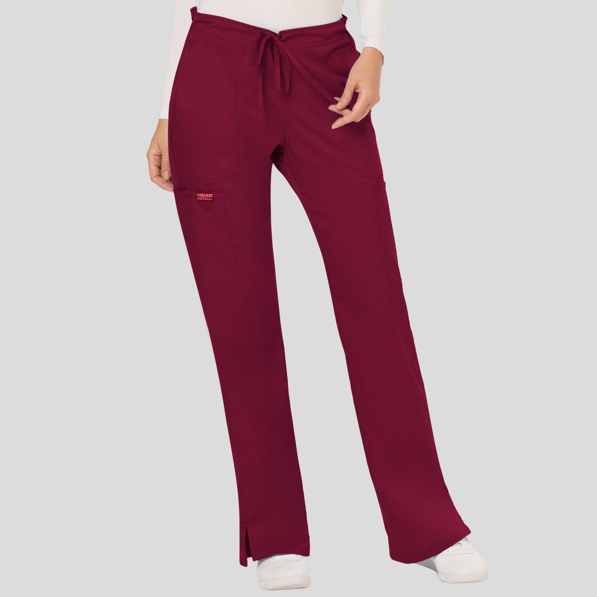 Women's Drawstring Flare Scrub Pant