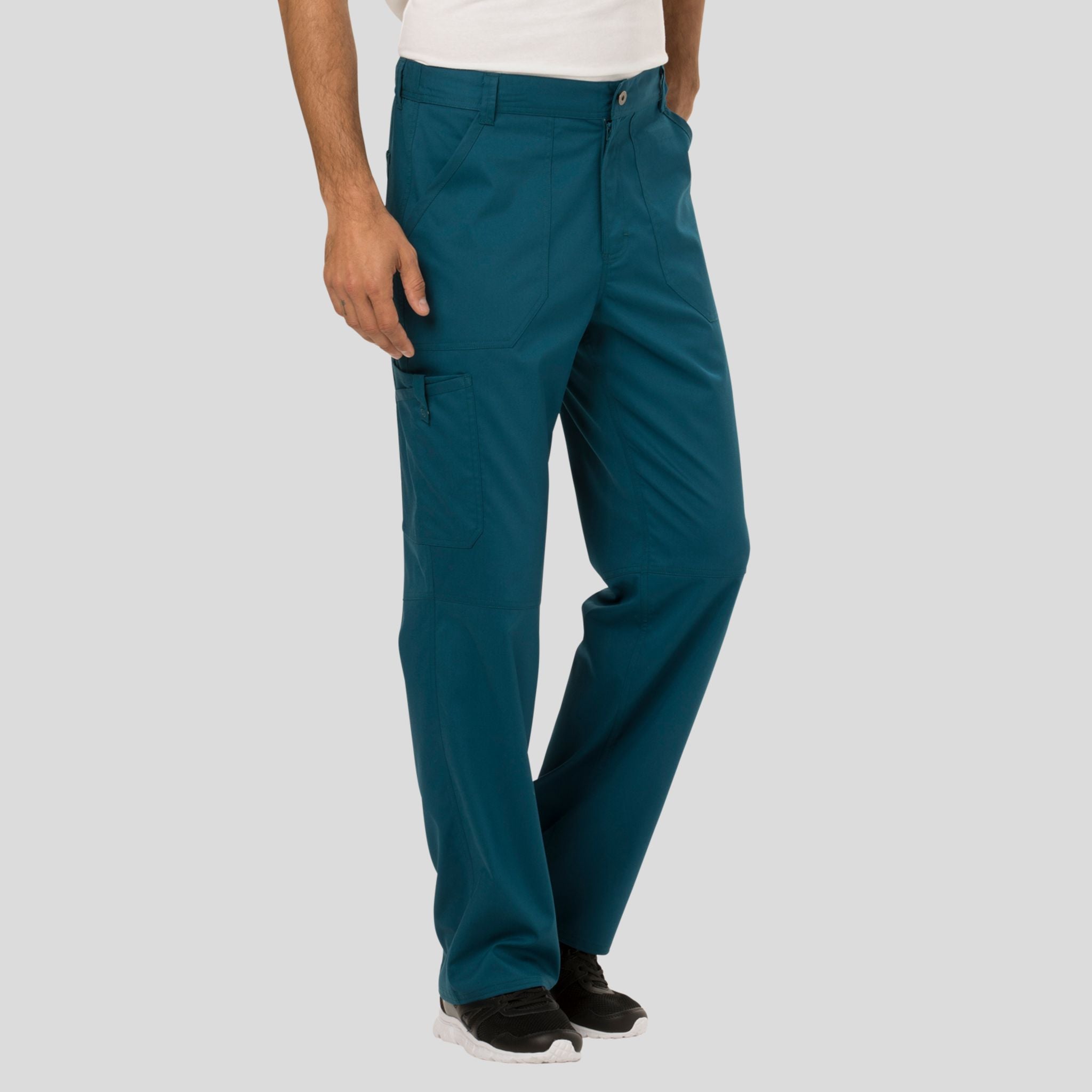 Men's Zip Fly Cargo Scrub Pant