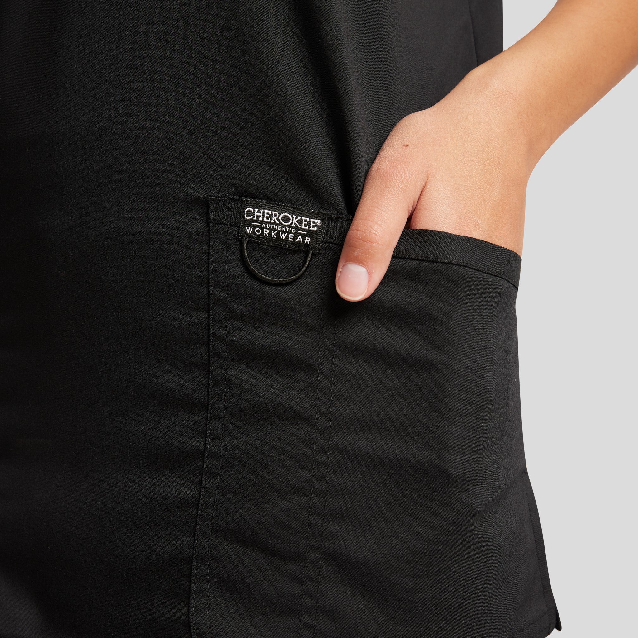 Women's V-Neck Solid Scrub Top