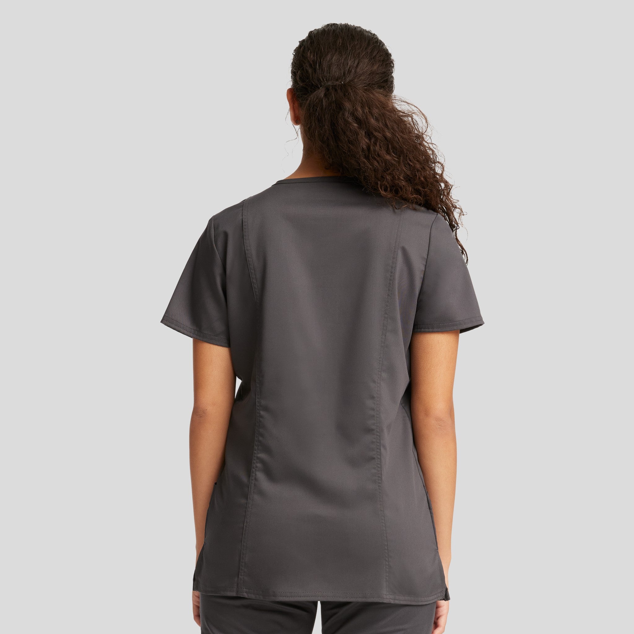 Women's V-Neck Solid Scrub Top