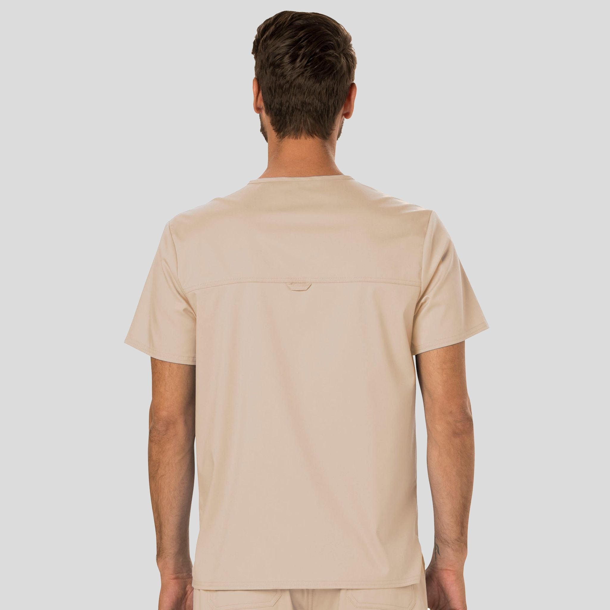 Men's V-Neck Solid Scrub Top