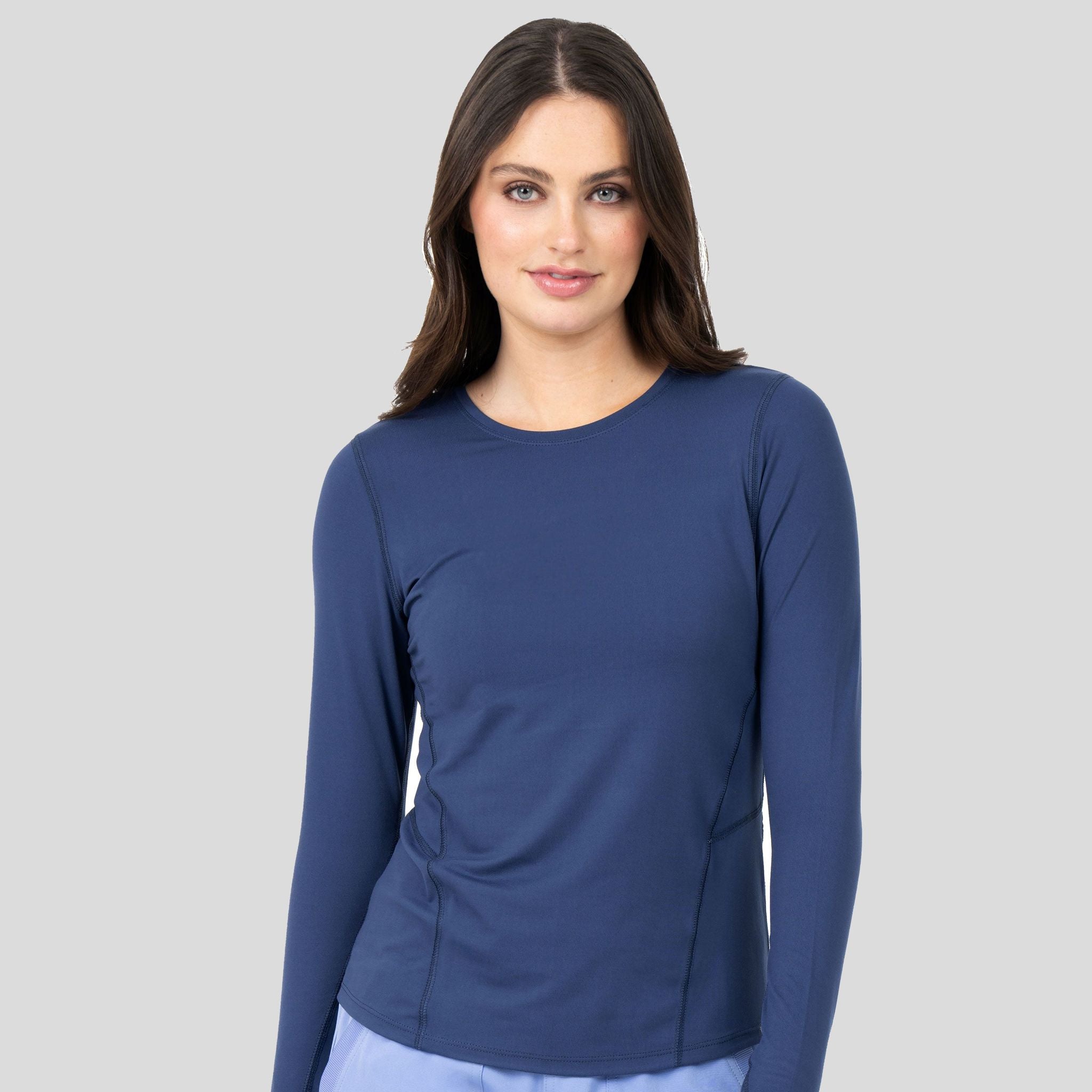 Lily Brushed Knit Tee Shirt w/Thumb Hole