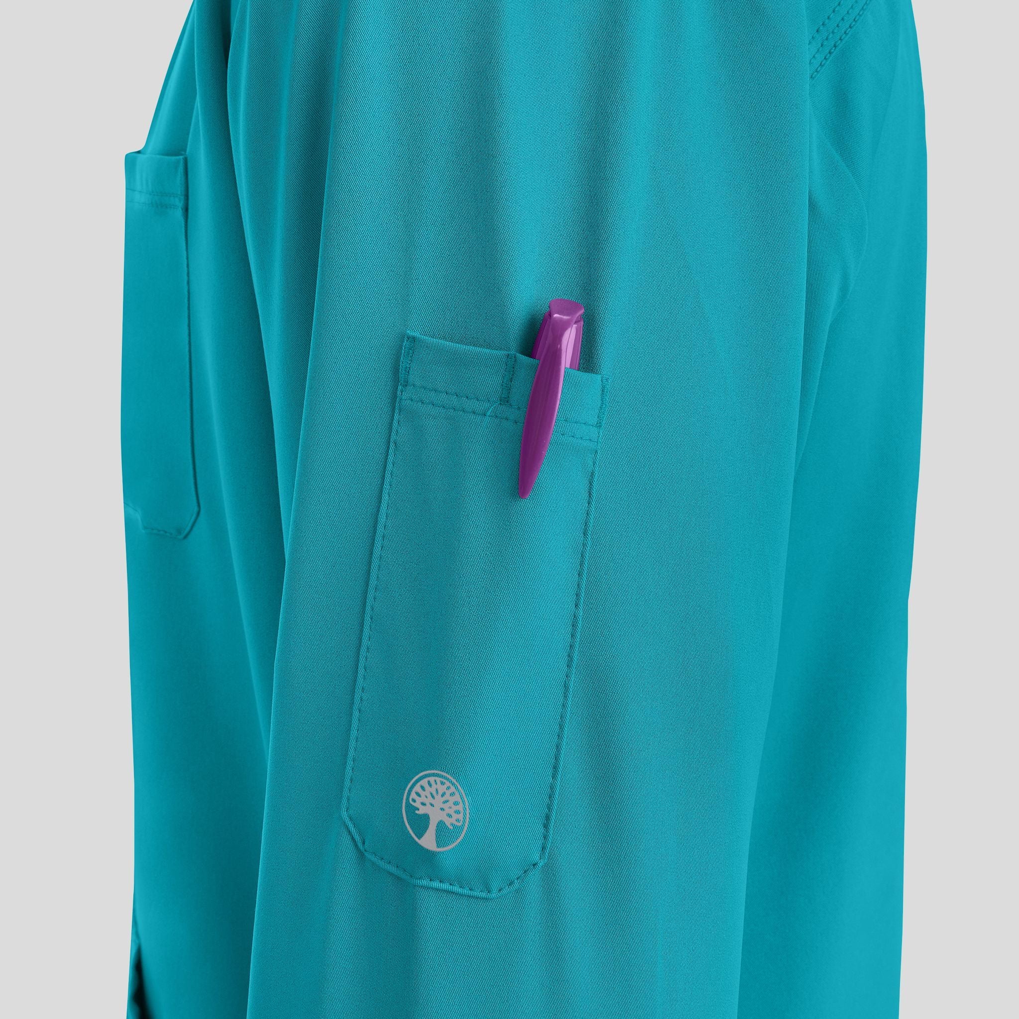 Men's Michael Zip Front Solid Scrub Jacket